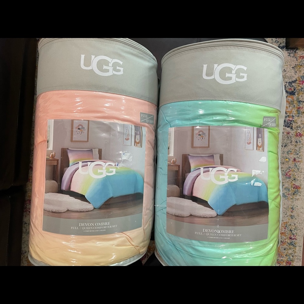 ❌SOLD❌UGG Devon Ombré Full/Queen Comforter Set
